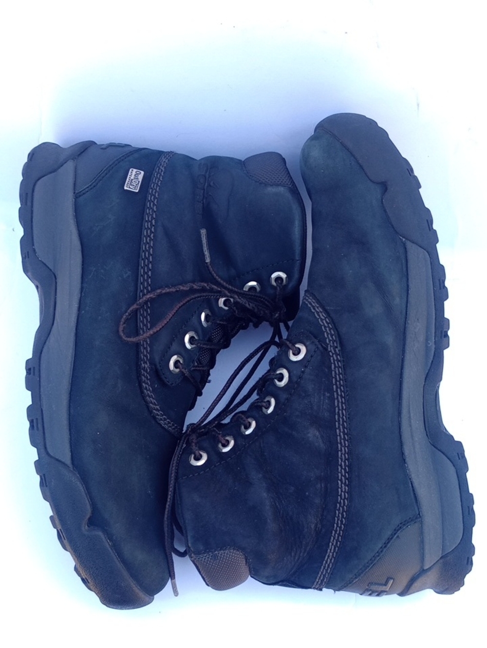 Sorel Paxson 6IN Outdry Hiking Boots Black Nubuck Leather Size 10.5 Waterproof